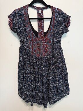 Free People Sundown Boho Mini Dress SZ XS
